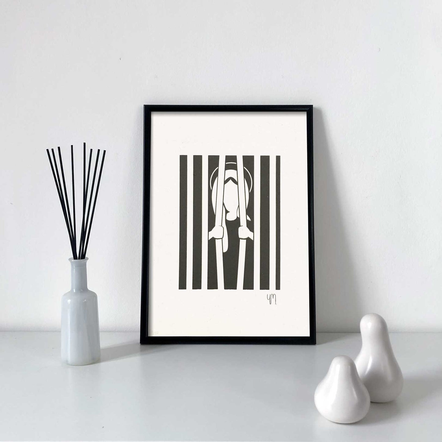 Silk-screen print - Poster style & Urban art: Free yourself from the Holy Faith - 29,7x42