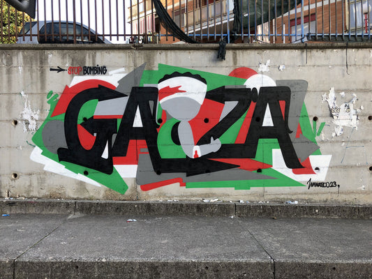 URBAN ART - Stop Bombing Gaza - 2023