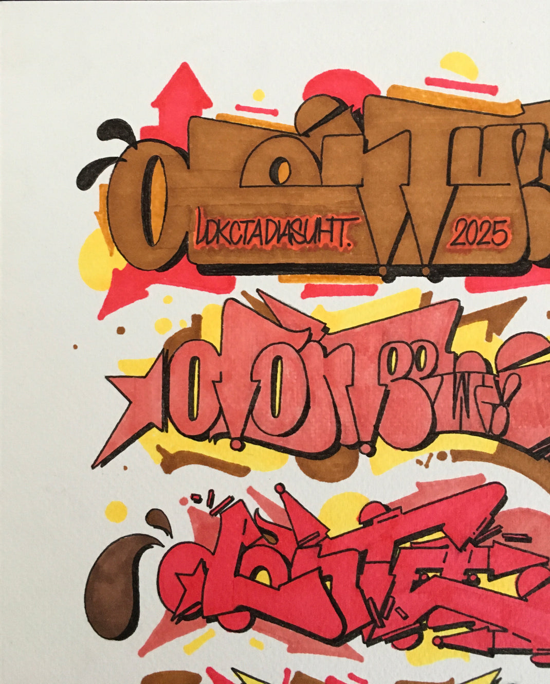 Dontee colorful sketch session - Graffiti: Disegno 32x24